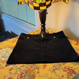 Lilly Pulitzer Black Corduroy Skirt